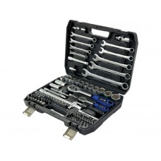 Набор головок и ключей 82пр. TREK
(1/4", 1/2", 6 граней)