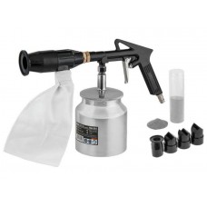 Пистолет пескоструйный с баком ASB-06S ECO
(Рабочее давление: 3-4 бар; 360 л/мин; Резервуар: 850 мл;)