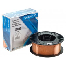 Проволока сварочная омедненная ER 70S-6 ф1,6мм (катушка D300 15 кг) SOLARIS
(аналог СВ08Г2С)