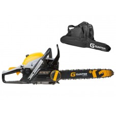 Бензопила Gunter MSH-4505 шина 40 см (16''), 3/8" LP, 1,3 мм, 57 зв.
(2.20 кВт, 2.95 л.с., 45 см3, вес 7 кг)
