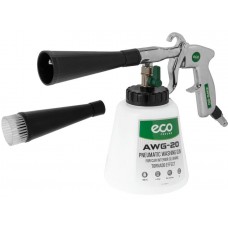 Пистолет моечный пневматический ECO AWG-20 (для химчистки)
(ТОРНАДОР; 160 л/мин; бак: 1000 мл; 4-8 бар)