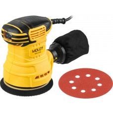 Эксцентриковая шлифмашина MOLOT MRS 1230 в кор.
(300 Вт, 125 мм, 13000 об/мин)