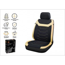 Чехол на сиденье автомобиля универсальный, полиэстер, черно-бежевый, ARIZONE