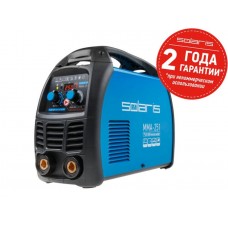 Инвертор сварочный SOLARIS MMA-251
(230В; 20-250 А; 70В; электроды диам. 1.6-5.0 мм; вес 5.3 кг)