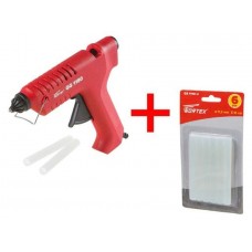 Пистолет клеевой WORTEX GG 1180 в блистере + 2 клеевых стержня+АКЦИЯ
(В ПОДАРОК Клеевые стержни WORTEX (универс., 11.2х100 мм, 6 шт в блистере))