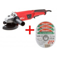 Одноручная углошлифмашина WORTEX AG 1213 в кор.+ АКЦИЯ!
(3 отрезных круга ВОЛАТ в подарок!)
