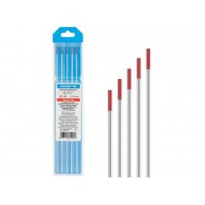 Электрод вольфрамовый красный WT-20, Ф 2,0 мм (набор 5 шт) SOLARIS Электрод вольфрамовый красный WT-20, Ф 2,0 мм (набор 5 шт) SOLARIS