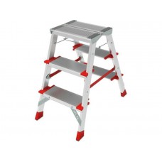 Лестница-стремянка алюм. двухст.67 см 3 ступ. 4,9кг NV 3127 Новая высота
(Макс. нагрузка - 225 кг.)