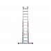 Лестница алюм. 3-х секц. 309/796/328см 3х12 ступ., 23,5кг  NV5230 Новая Высота
(макс. нагрузка 150кг)