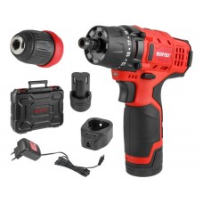 Аккум. дрель-шуруповерт WORTEX BD 1215 LiSET в чем.
(Быстросъемный патрон, шурупы до 6 мм)