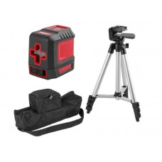 Нивелир лазерный WORTEX LL 0210-1 со штативом в кор. 2х130°, до 15 м, +/- 0.3 мм/м, красный
(резьба 1/4", штатив 1 м в комплекте)