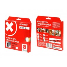 Уплотнитель "E" белый 10х4мм 6м STARFIX (SF1010-01) Уплотнитель "E" белый 10х4мм 6м STARFIX (SF1010-01)