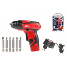 Аккум. шуруповерт WORTEX BS 4536-1 Li в блистере+ набор бит
(1.3 А/ч Li-Ion, 1 скор., шурупы до 5 мм)