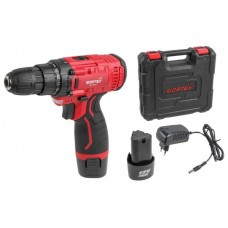 Аккум. дрель-шуруповерт WORTEX LX BD 1215 Li в чем. 12 В, 25 Н*м, 2х1.5 А*ч, БЗП 10 мм
(шурупы до 5 мм)