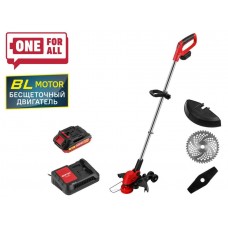 Триммер аккум. WORTEX TB 3018-1 AT с акб и зу  ALL1 МЕГА АКЦИЯ
(БЕСЩЁТ.ДВИГ., 18В, 1 акк., 2 Ач, шир.скаш.300 мм (леска), 230 мм (нож))