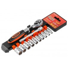 Набор головок 1/4" 4-13мм 12предм. PRO STARTUL (PRO-41214)
(пласт. подвес, 6 граней)
