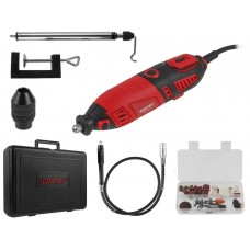 Гравер электрический WORTEX MG 3219 E в чем. +аксессуары 185 вт, 8000-35000 об/мин, цанга 2.4/3.2 мм
(в чем.+ 39 аксесс., гибкий вал, держатель, быстрозажимной патрон)