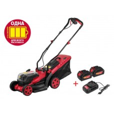 Газонокосилка аккумуляторная WORTEX CLM 3536 ALL1
(выс. 30-80 мм, пластм. корпус, травосборник 35)