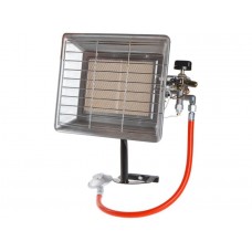 Нагреватель воздуха газовый инфракрасный Ecoterm RH 5000-2
(5 кВт, вес 2 кг, пьезоподжиг)