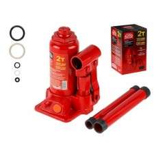 Домкрат гидравлический 2т бутылочный 150-280мм STARTUL AUTO (ST8018-02)
(h min 150мм, h max 280мм)