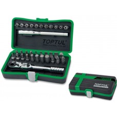 Набор головок MINI 1/4" 34предм. 6гр.TOPTUL (GADW3401) Набор головок MINI 1/4" 34предм. 6гр.TOPTUL (GADW3401)