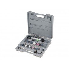 Пневмошлифмашина прямая ECO ADG25-01 с набором шарошек
(25000 об/мин; 115 л/мин; Цанги:3 мм/6 мм; 10 шлифкамней; Чемодан)