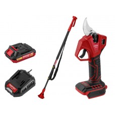 Аккум. секатор WORTEX CBS 2030 в кор. ALL1 SET + телескопическая штанга
(3 ступени регулировки, 0,76 кг)