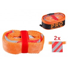 Трос буксировочный с крюками 3.5т, 4м с флажками PRO STARTUL
(крюк-крюк, светоотражающие флажки)