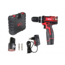 Аккум. дрель-шуруповерт WORTEX BD 1220 DLi в чем.
(12.0 В, 2 акк., 2.0 А/ч Li-Ion, 2 скор., 25 Нм, шурупы до 6 мм)