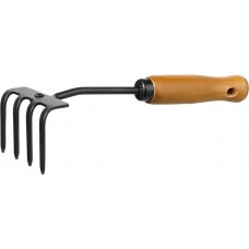 GRINDA 270 мм, 4 зубца, грабли PROLine с деревянной ручкой 421515 GRINDA 270 мм, 4 зубца, грабли PROLine с деревянной ручкой 421515