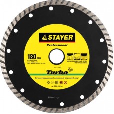 STAYER Ø 180х22.2 мм, алмазный, сегментный, круг отрезной для УШМ TURBO-Pro 3662-180_z01 Professional STAYER Ø 180х22.2 мм, алмазный, сегментный, круг отрезной для УШМ TURBO-Pro 3662-180_z01 Professional