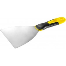 STAYER 125 мм, нержавеющее полотно, двухкомпонентная рукоятка, шпатель 10045-12 STAYER 125 мм, нержавеющее полотно, двухкомпонентная рукоятка, шпатель 10045-12