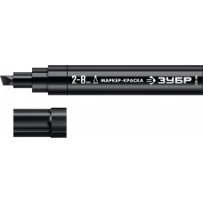 ЗУБР МК-800 2-8 мм, клиновидный, черный, экстрабольшой объем, маркер-краска, Профессионал (06327-2) ЗУБР МК-800 2-8 мм, клиновидный, черный, экстрабольшой объем, маркер-краска, Профессионал (06327-2)