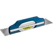 STAYER 130х480 мм, 8х8 мм, нержавеющая, пластмассовая рукоятка, гладилка "Швейцарская" 0803-08 STAYER 130х480 мм, 8х8 мм, нержавеющая, пластмассовая рукоятка, гладилка "Швейцарская" 0803-08