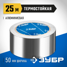 ЗУБР 50 мм х 25 м, 60 гр/м2, лента алюминиевая самоклеящаяся (скотч) 12262-50-25 Профессионал ЗУБР 50 мм х 25 м, 60 гр/м2, лента алюминиевая самоклеящаяся (скотч) 12262-50-25 Профессионал