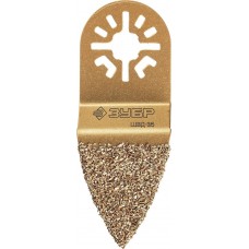 ЗУБР сторона 35 мм, дельтовидная двусторонняя, шлифовальная насадка c карбид-вольфрамовым напылением ЗУБР сторона 35 мм, дельтовидная двусторонняя, шлифовальная насадка c карбид-вольфрамовым напылением