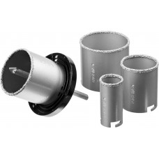 STAYER 6 шт: d=33-53-67-73 мм, карбид-вольфрамовое нанесение, набор кольцевых коронок 33345-H6 STAYER 6 шт: d=33-53-67-73 мм, карбид-вольфрамовое нанесение, набор кольцевых коронок 33345-H6