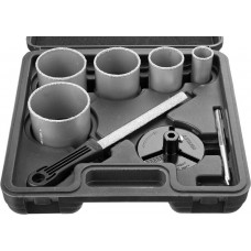 STAYER 8 шт: d=33-53-67-73-83 мм, карбид-вольфрамовое нанесение, набор кольцевых коронок 33345-H8 STAYER 8 шт: d=33-53-67-73-83 мм, карбид-вольфрамовое нанесение, набор кольцевых коронок 33345-H8