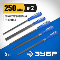 ЗУБР 5шт, 250 мм, набор напильников 16651-25-H5 Профессионал ЗУБР 5шт, 250 мм, набор напильников 16651-25-H5 Профессионал