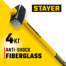 STAYER 4 кг, кувалда c фиберглассовой рукояткой Fiberglass-XL 20110-4_z03 Professional STAYER 4 кг, кувалда c фиберглассовой рукояткой Fiberglass-XL 20110-4_z03 Professional