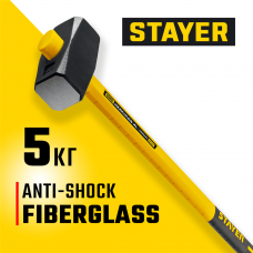 STAYER 5 кг, кувалда c фиберглассовой рукояткой Fiberglass-XL 20110-5_z03 Professional STAYER 5 кг, кувалда c фиберглассовой рукояткой Fiberglass-XL 20110-5_z03 Professional