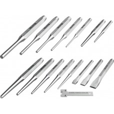 KRAFTOOL 15 шт, набор зубил и кернеров GRAND-15 21075-H15 KRAFTOOL 15 шт, набор зубил и кернеров GRAND-15 21075-H15