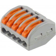 СВЕТОЗАР 32A, 5-и проводная, разъемная, клемма соединительная 49190-5 СВЕТОЗАР 32A, 5-и проводная, разъемная, клемма соединительная 49190-5