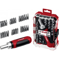 ЗУБР Мастер 29 29 шт, Набор: отвертка с насадками (25040) ЗУБР Мастер 29 29 шт, Набор: отвертка с насадками (25040)