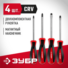ЗУБР 4 шт, набор отверток 25065-H4_z03 Мастер ЗУБР 4 шт, набор отверток 25065-H4_z03 Мастер