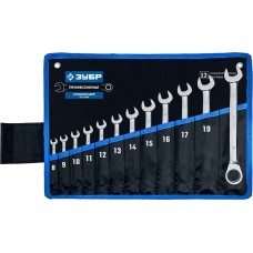 ЗУБР 12 шт, 8 - 22 мм, набор комбинированных гаечных ключей трещоточных 27075-H12_z01 Профессионал ЗУБР 12 шт, 8 - 22 мм, набор комбинированных гаечных ключей трещоточных 27075-H12_z01 Профессионал
