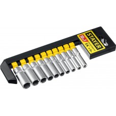 STAYER 10 шт, набор удлиненных торцовых головок (1/4") на пластиковом рельсе 27759-H10 STAYER 10 шт, набор удлиненных торцовых головок (1/4") на пластиковом рельсе 27759-H10