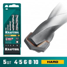 KRAFTOOL 5 шт: Ø 4-5-6-8-10 мм набор сверл по твёрдым материалам HARD 29177-H5 KRAFTOOL 5 шт: Ø 4-5-6-8-10 мм набор сверл по твёрдым материалам HARD 29177-H5