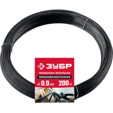 ЗУБР 0.9 мм, 200 м, проволока вязальная термообработанная 305415-09 Мастер ЗУБР 0.9 мм, 200 м, проволока вязальная термообработанная 305415-09 Мастер