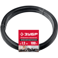 ЗУБР 1.2 мм, 100 м, проволока вязальная термообработанная 305415-12 Мастер ЗУБР 1.2 мм, 100 м, проволока вязальная термообработанная 305415-12 Мастер